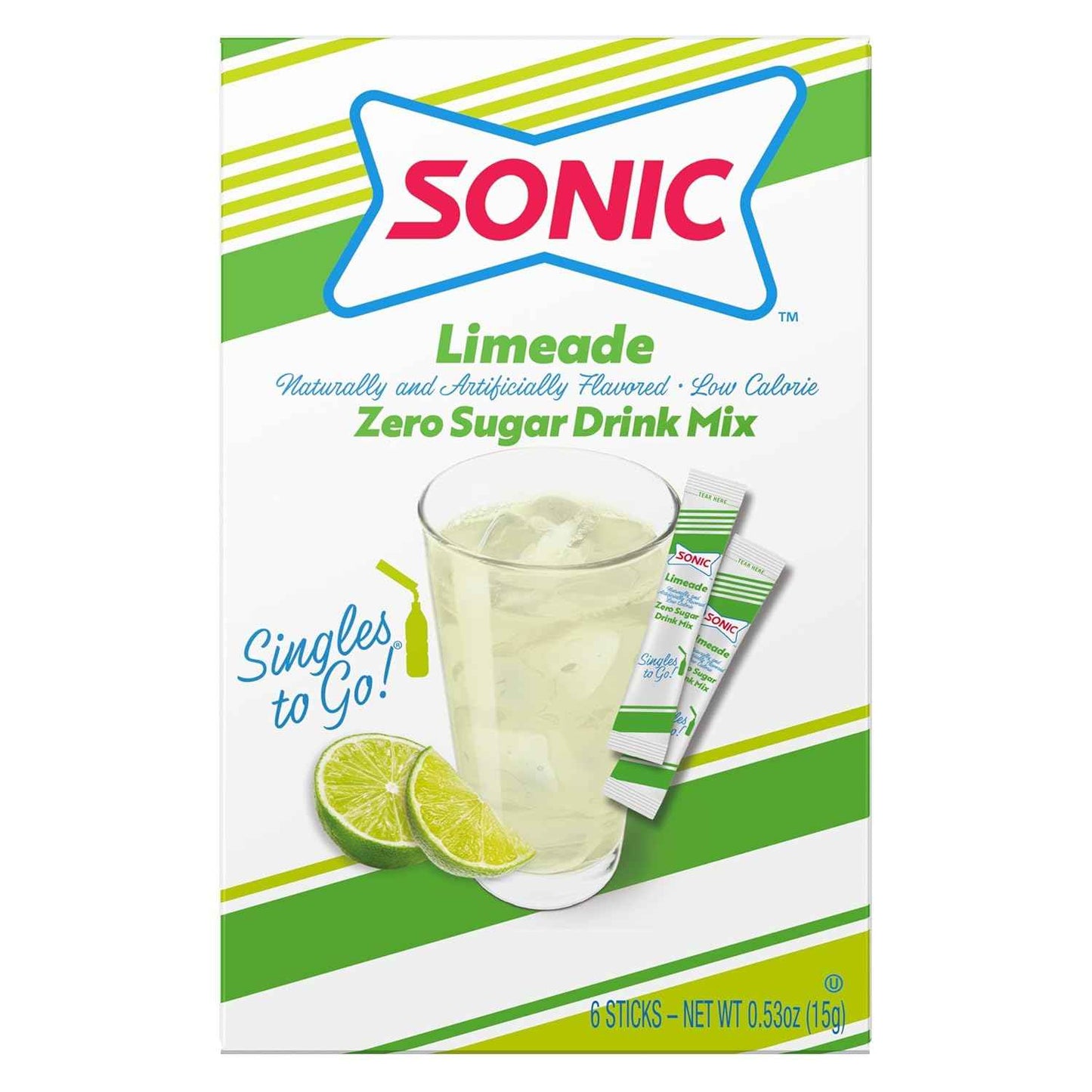 Sonic Singles to Go! Drink Mix Variety Pack – Sugar-Free Lunchbox Packets for School, After-School Activities, and Field Trips