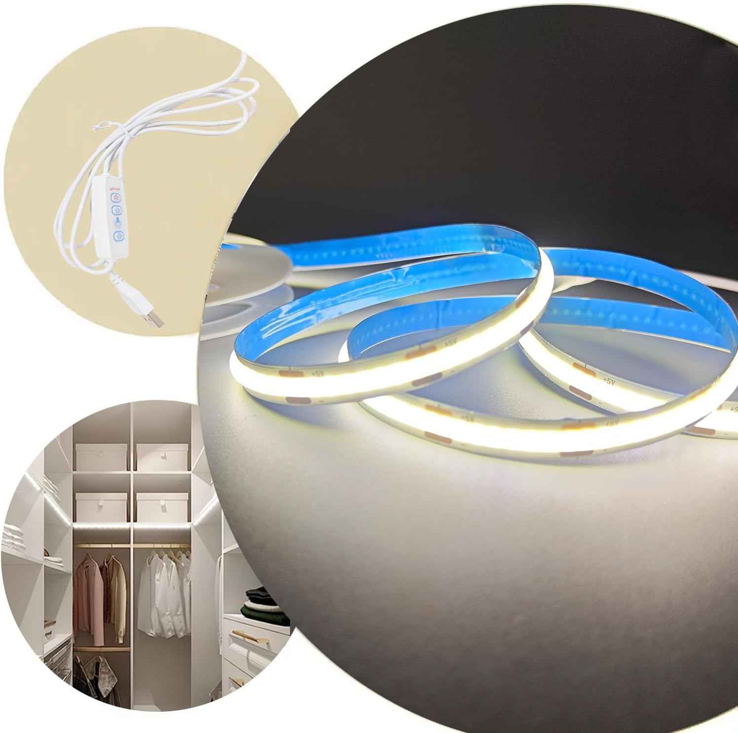 COB LED Strip Light – Thoughtful Birthday Gift for Her, Bedroom Mood Lighting