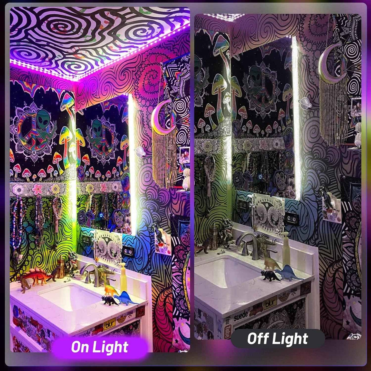 LumoGlow UV Strip Light – Cozy Home Atmosphere Lighting for Display Cabinets and Shelves