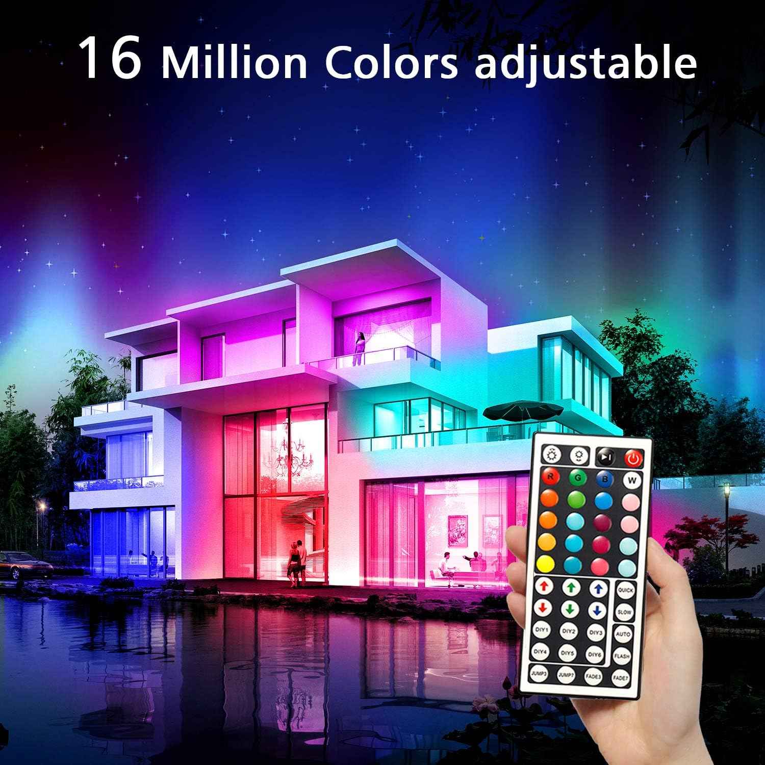 DAYBETTER LED Strip Lights – Birthday Gift for Her, RGB Bedroom Decor for Women and Teens with Remote