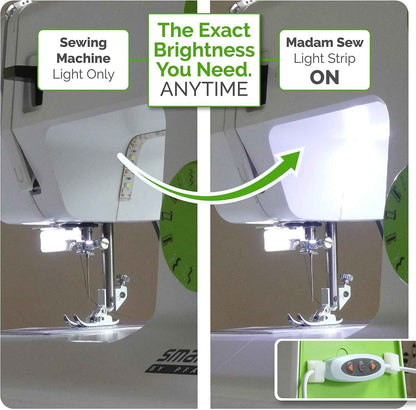 Madam Sew LED Sewing Machine Light Strip – Thoughtful Gift for Mom, the Quilter or the DIY Crafter in Your Life