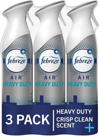 Febreze Air Mist Aerosol Spray – Calming Bathroom Wind-Down Scent for Evening Self-Care Rituals, 8.8oz, Pack of 3
