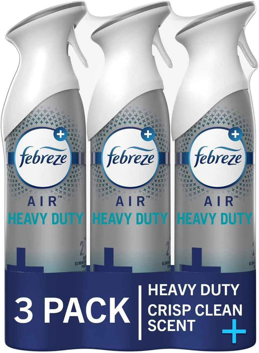 Febreze Air Mist Aerosol Spray – Calming Bathroom Wind-Down Scent for Evening Self-Care Rituals, 8.8oz, Pack of 3