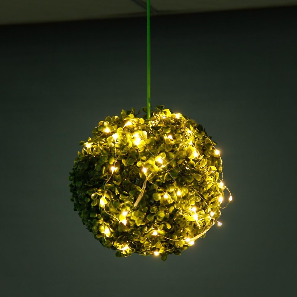CYLAPEX 6 Pack Waterproof Warm White Fairy Lights Battery Operated 7ft 20 LEDs for Patio Garden and Outdoor Dining Setup