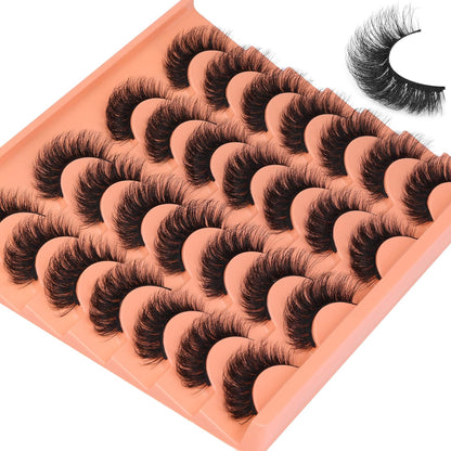 Losha_Eyelashes_Natural_Look_Faux_Mink_Lashes_Pack_Handmade_Fluffy_False_Eyelashes_14_Pairs_Cat_Eye_Lashes_(54)_Makeup_Lash_Extensions_Cosmetic_Eyelashes_Extensions_Eyelash_Extension_Lash_Extension