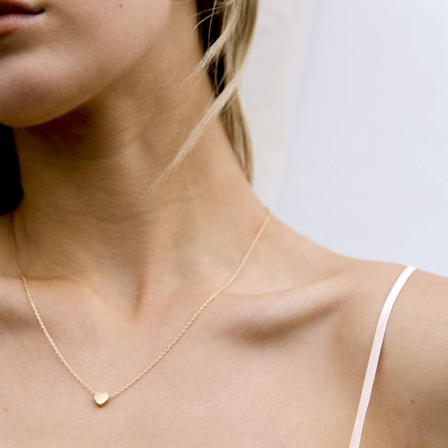 PAVOI_14K_Gold_Plated_Cubic_Zirconia_Heart_Necklace_|_Cute_Dainty_Love_Pendant_Necklaces_for_Women