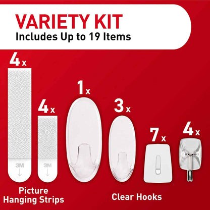 Command Clear Variety Pack - Thoughtful Housewarming Gift for Renters, New Homeowners, and College Students