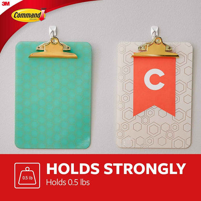 Command Small Wire Toggle Hooks for Safe Nursery Wall Organization, Damage-Free Adhesive Hooks for Hanging Kids' Room Essentials