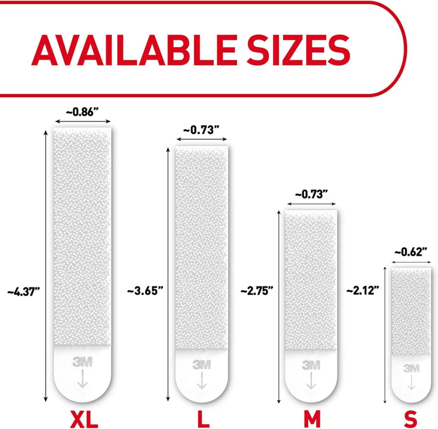 Command 20 Lb XL Heavyweight Picture Hanging Strips, Practical Birthday Gift for Mom and Her Who Loves Refreshing Home Decor, 8 Pairs White Adhesive Strips