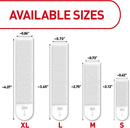Command 20 Lb XL Heavyweight Picture Hanging Strips, Practical Birthday Gift for Mom and Her Who Loves Refreshing Home Decor, 8 Pairs White Adhesive Strips