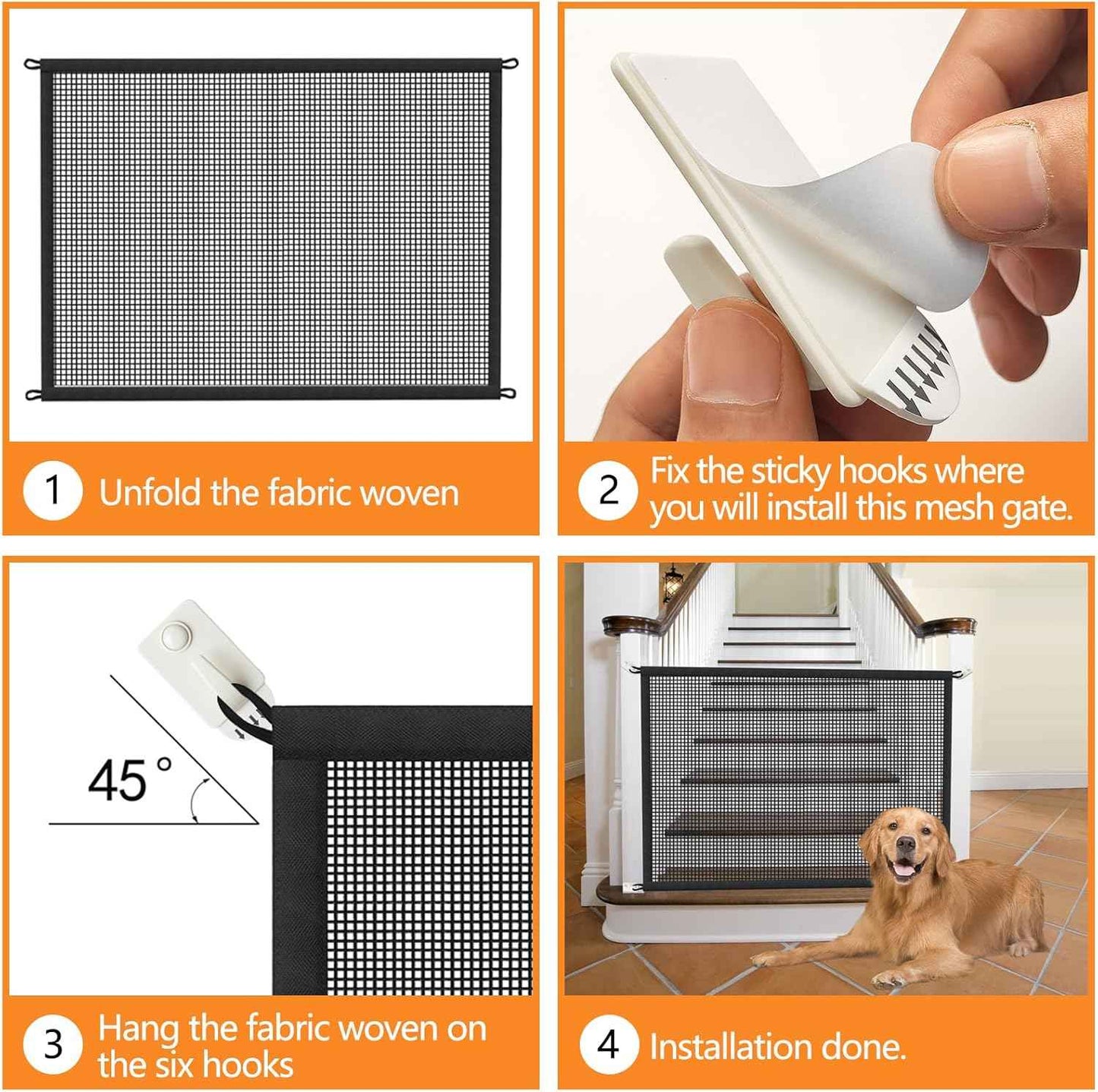 Cupount Pet Gate for Living Room and Playroom – Safe Shared Zone for Toddlers, Babies, and Small Dogs