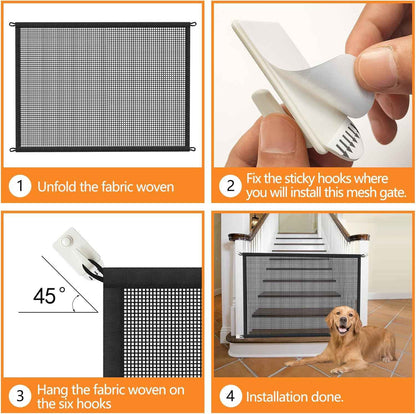Cupount Pet Gate for Living Room and Playroom – Safe Shared Zone for Toddlers, Babies, and Small Dogs