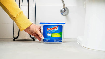 DampRid Fragrance Free Disposable Moisture Absorber 10.5 oz 3 Pack – Uncluttered Bathroom Dehumidifier for Intentional Homes