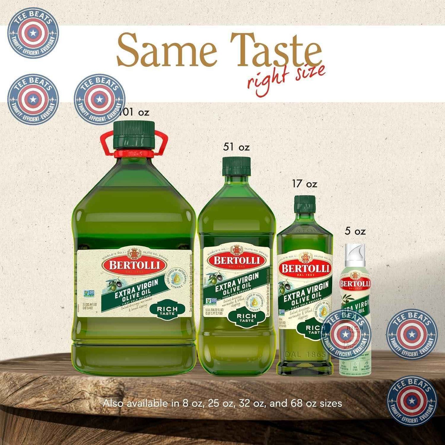 Bertolli Extra Virgin Olive Oil Rich Taste 32 fl oz – Elegant Hostess Gift for Dinner Party Hosts