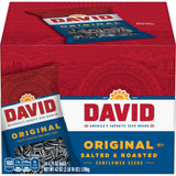 DAVID Sunflower Seeds Original – Game-Day Host Gift and Snack Box Staple, Pack of 24 Single-Serve 1.75oz Bags