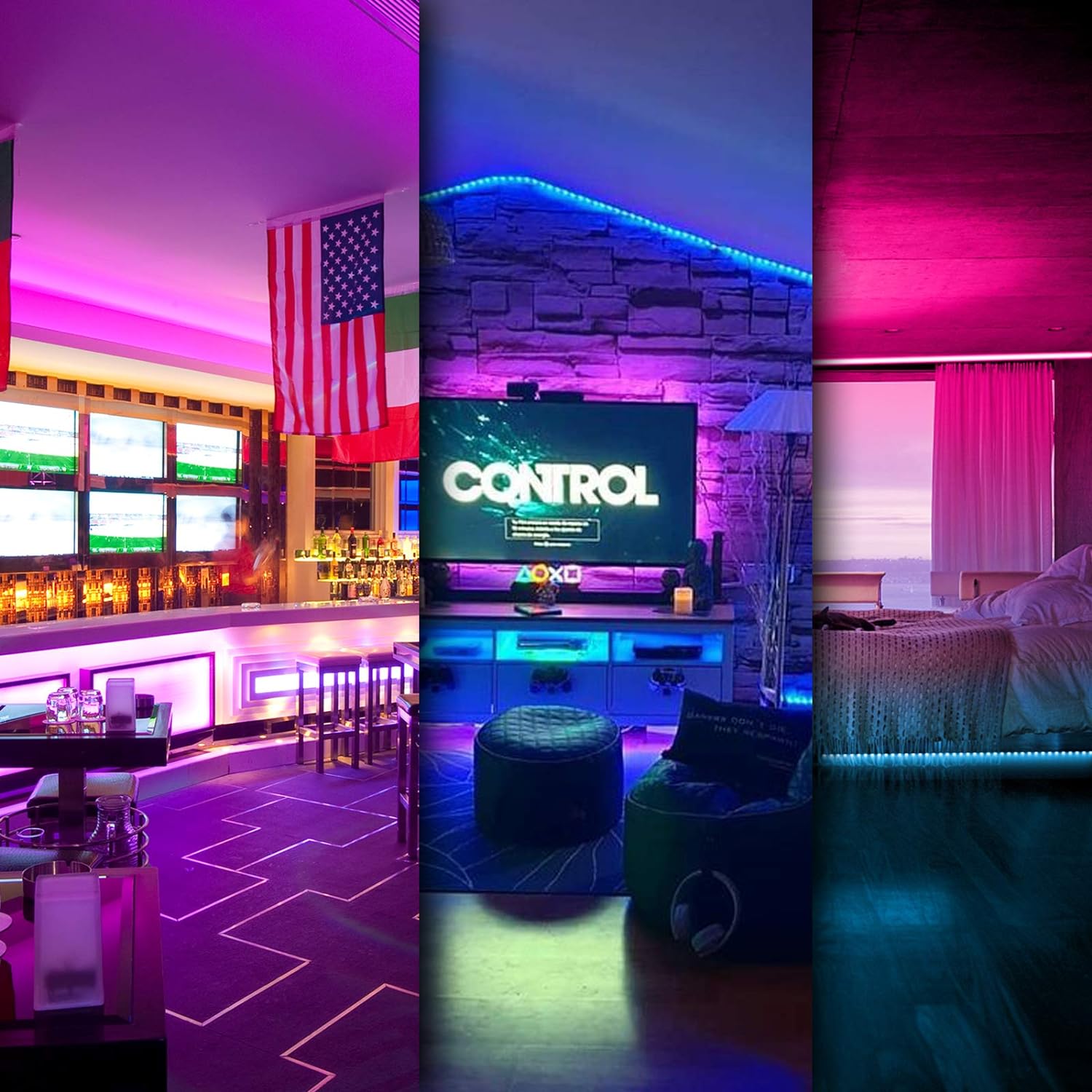 DAYBETTER Music Sync LED Strip 100ft – Holiday Gift for Gamers and Content Creators