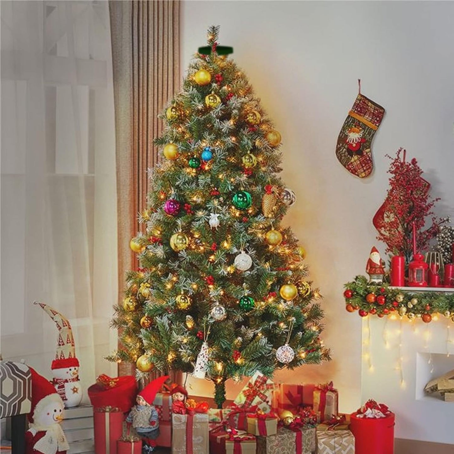 Dazzle Bright Christmas Tree Lights – Clean Single-Install Waterfall Light for Uncluttered Holiday Spaces