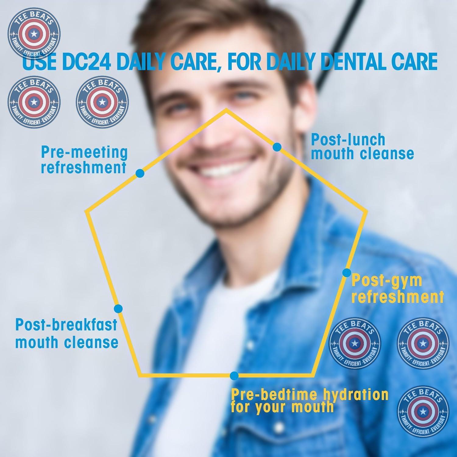 DC24 DAILY CARE 100% Xylitol Gum – Sugar-Free Post-Meal Chewing Gum for Health-Conscious Adults