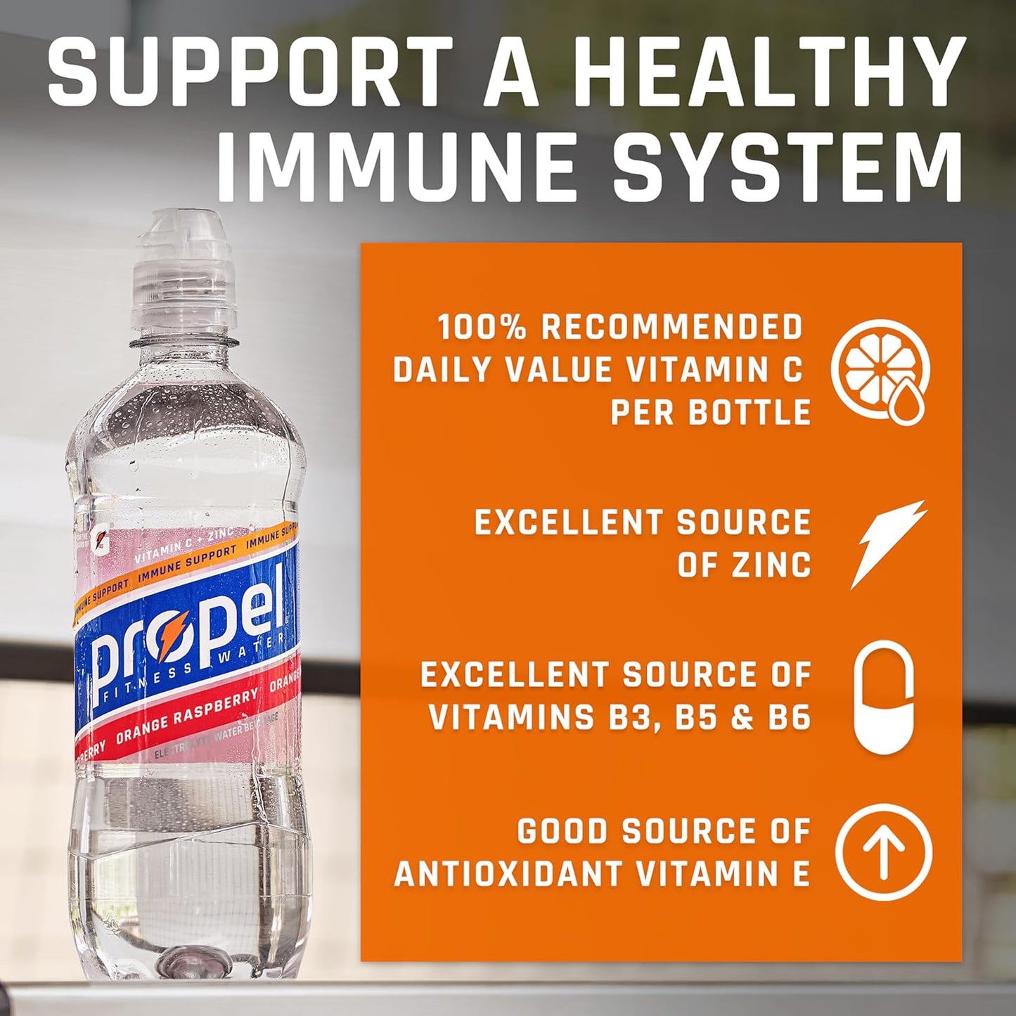 Propel_Immune_Support_Electrolyte_Enhanced_Water_Sports_Drink,_Pineapple_Peach_Flavored_Water,_100%_DV_Vitamin_C_+_Zinc,_Zero_Calorie_&_Sugar_Hydration_with_Electrolytes_and_Vitamins,_16.9_fl_oz_Bottles_(12_Pack)