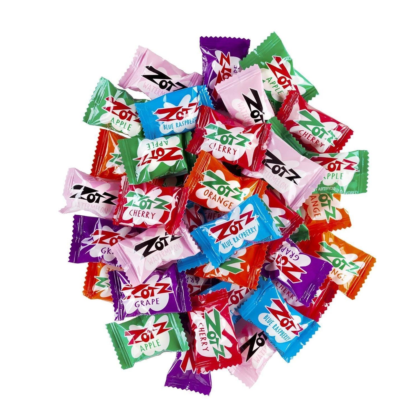 Zotz_Fizzy_Candy_Bag,_Assorted_Flavors,_100_Count_Bag_Snack_Bonbon_Sweet
