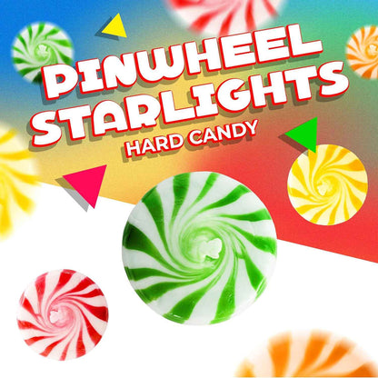 Fruit Starlights Hard Candy – Classic Assorted Pinwheel Candy, 1 lb Bulk Gift Bag for Birthday Party Favors and Holiday Hosting