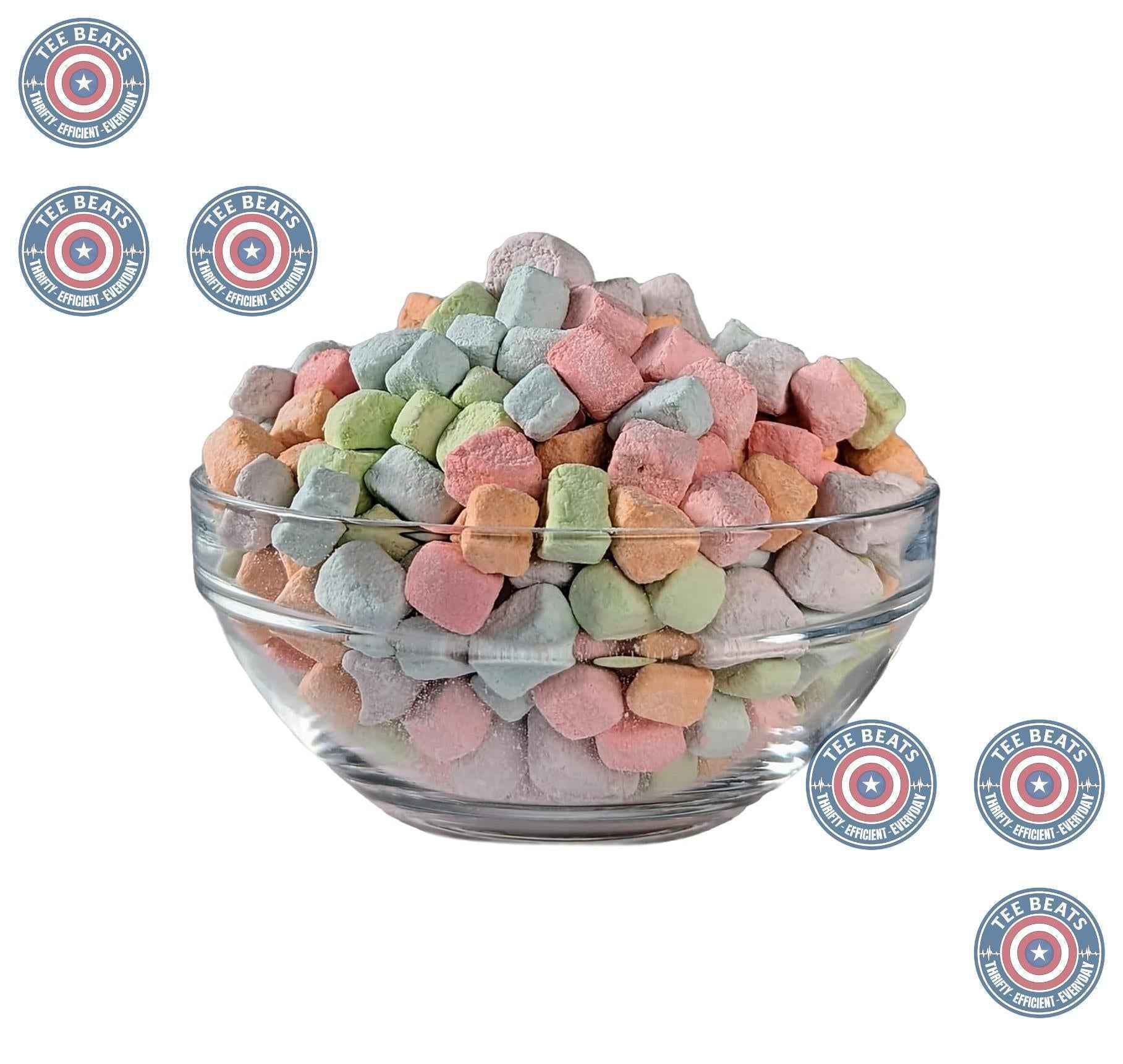 Medley Hills Farm Mini Dehydrated Marshmallows – Bright Multicolored Bits for Kids' Snacks and Lunchbox Treats