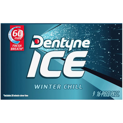 Dentyne Ice Winter Chill Sugar-Free Chewing Gum – Holiday Stocking Stuffer and Small Gift Idea for Coworkers
