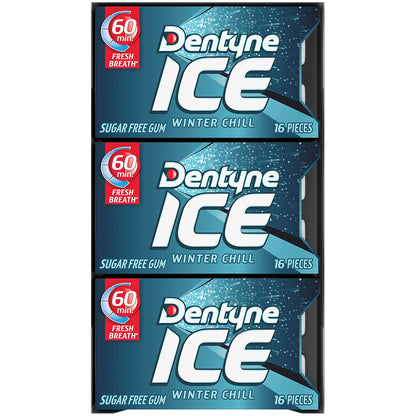 Dentyne Ice Winter Chill Sugar-Free Chewing Gum – Holiday Stocking Stuffer and Small Gift Idea for Coworkers
