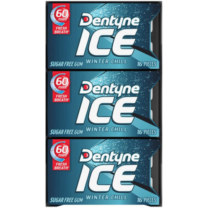 Dentyne Ice Winter Chill Sugar-Free Chewing Gum – Holiday Stocking Stuffer and Small Gift Idea for Coworkers