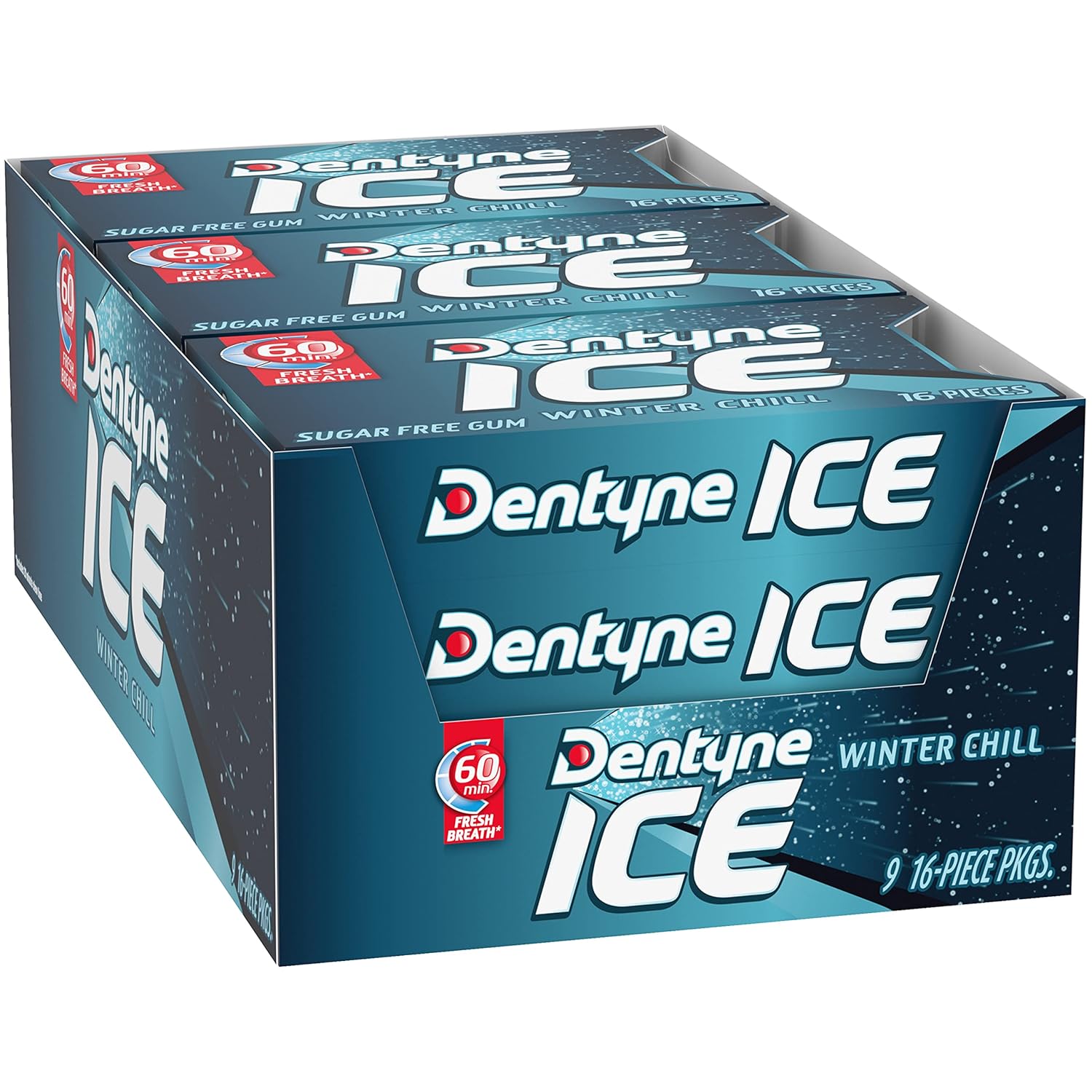 Dentyne Ice Winter Chill Sugar-Free Chewing Gum – Holiday Stocking Stuffer and Small Gift Idea for Coworkers