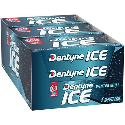 Dentyne Ice Winter Chill Sugar-Free Chewing Gum – Holiday Stocking Stuffer and Small Gift Idea for Coworkers