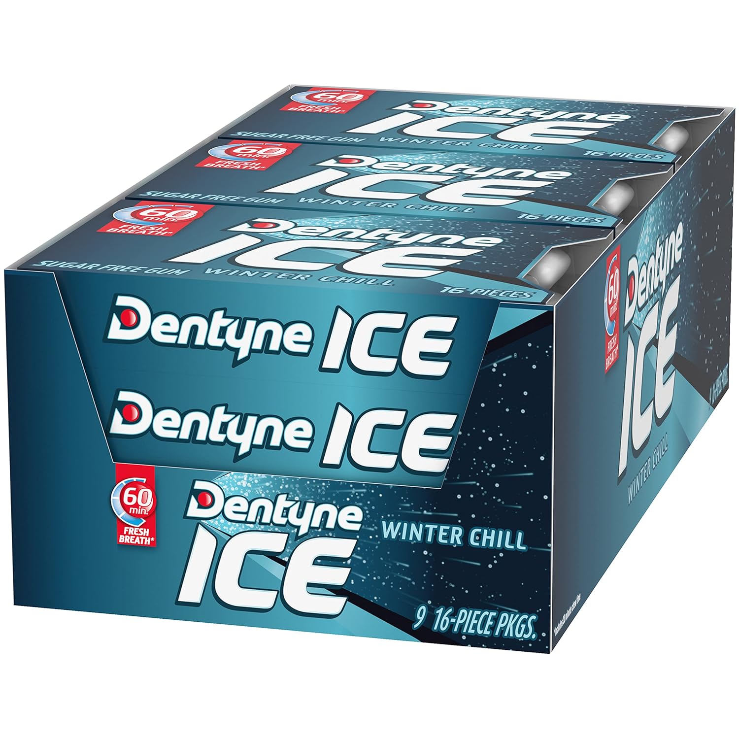 Dentyne Ice Winter Chill Sugar-Free Chewing Gum – Holiday Stocking Stuffer and Small Gift Idea for Coworkers