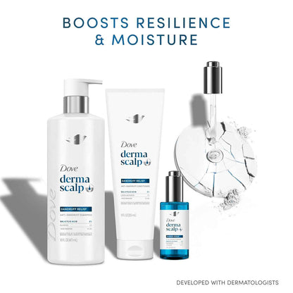 Dove DermaScalp Dandruff Shampoo – Gentle, PETA-Approved Care Without Harsh Irritants, 16 oz