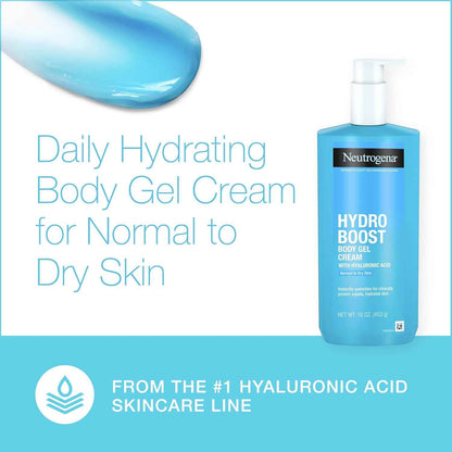Neutrogena Hydro Boost Body Gel-Cream – Spa-Like Post-Shower Hydration Ritual for Sensitive, Dry Skin