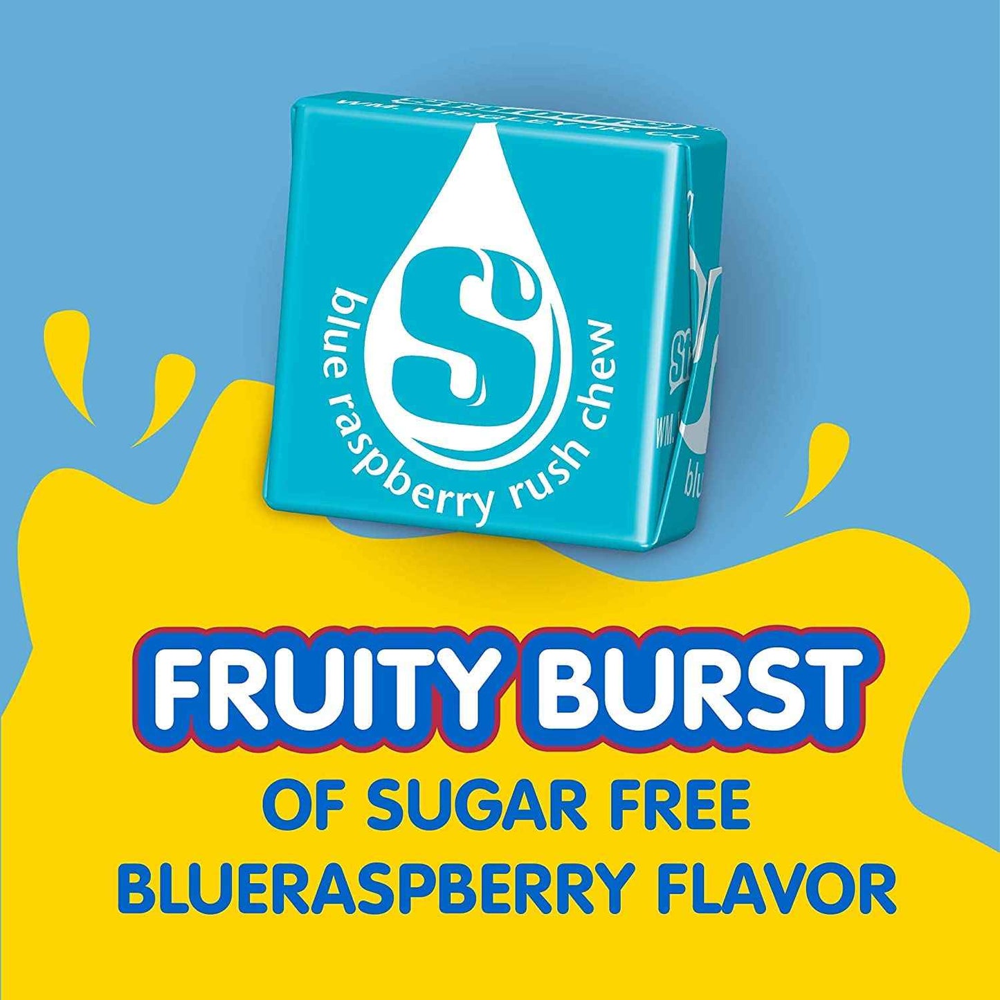 Starburst Blue Raspberry Singles To Go – TSA-Friendly Water Enhancer for Flights and Airport Lounges