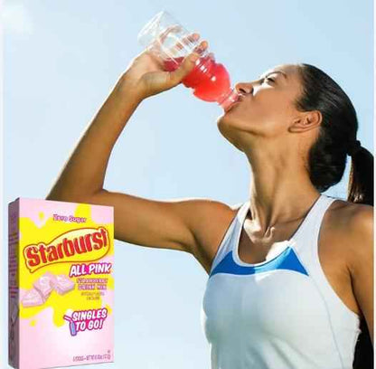 Starburst Singles To Go Strawberry Sugar-Free Drink Mix Sticks for Self-Care Hydration Stations and Home Wellness Rituals