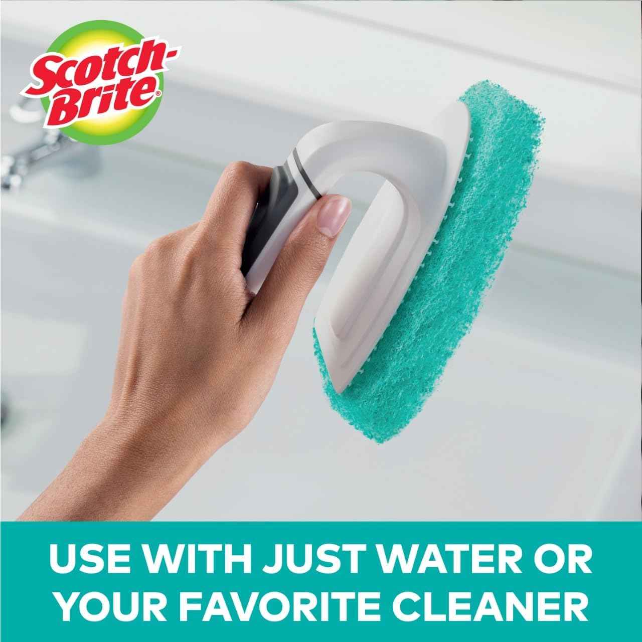 Scotch-Brite Tub & Tile Scrubber Refill Pads – Eco-Friendly Self-Care for a Calming Bath-Time Ritual