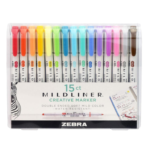 Zebra_Pen_Double_Ended_Highlighter_Set,_Broad_and_Fine_Point_Tips,_Assorted_Ink_Colors