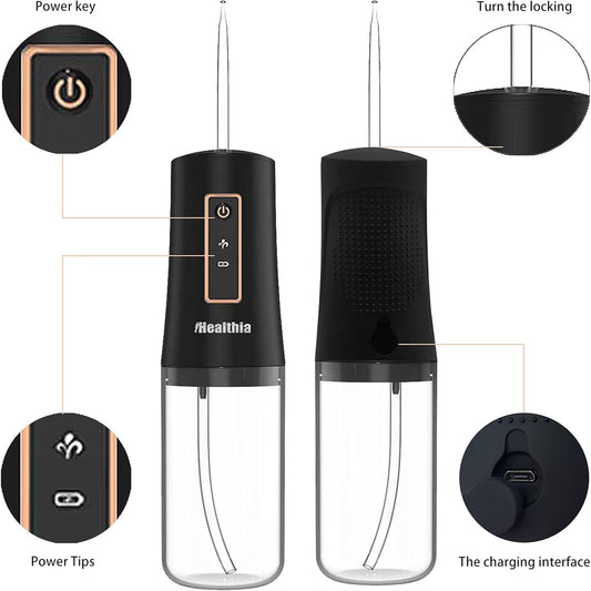 Water_Dental_Flosser_Cordless,_KUSKER_Portable_Oral_Irrigator_for_Teeth,_3_Modes_and_4_Jet_Tips,_IPX7_Waterproof,_Rechargeable_for_30-Days_Use,_Home,_Travel,_Braces,_Bridges_Care(Elegant_Black)