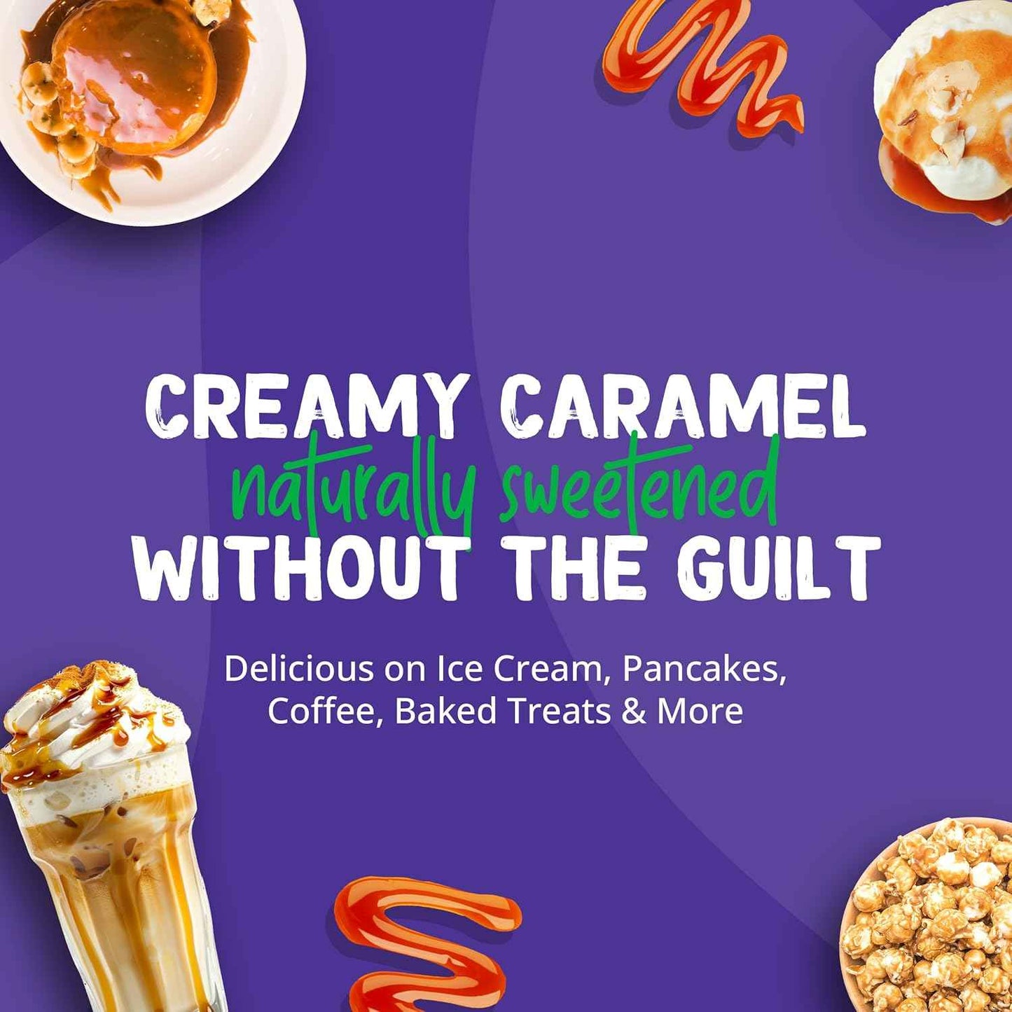 Pyure Organic Sugar-Free Caramel Syrup – Clean Label Topping for the Intentional Low-Carb Pantry