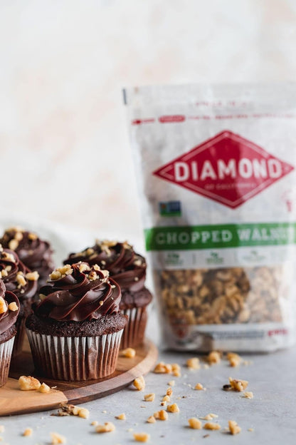 Diamond of California Chopped Walnuts – Resealable Snack for Backpacks, Daypacks, and Picnics