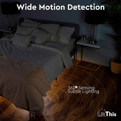 LuminAura Ambient Bed Light – 4000K Diffused Glow for Cozy Bedroom Decor