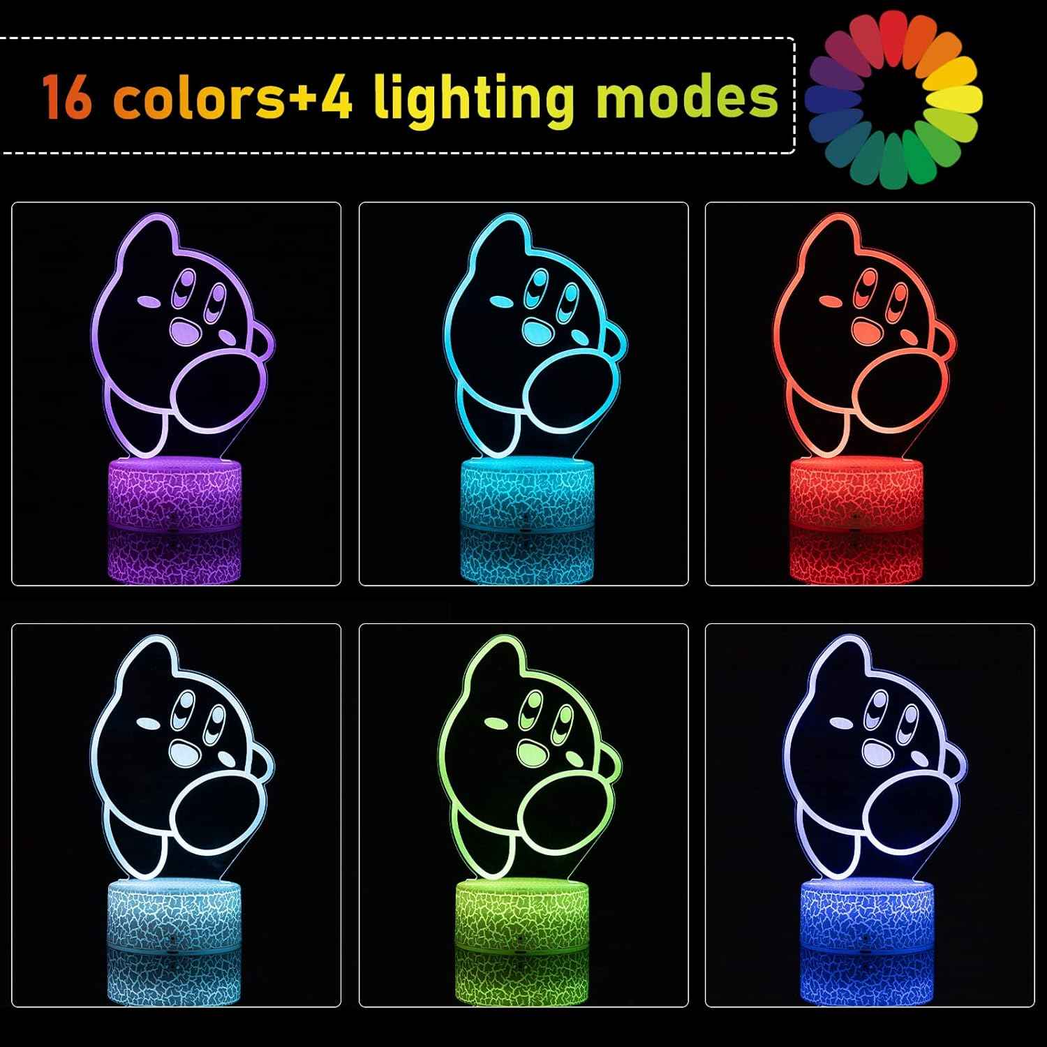 Luminara Optical 3D Lamp – Romantic Valentine's Day Gift for Her, Color-Changing Bedroom Mood Light with Remote