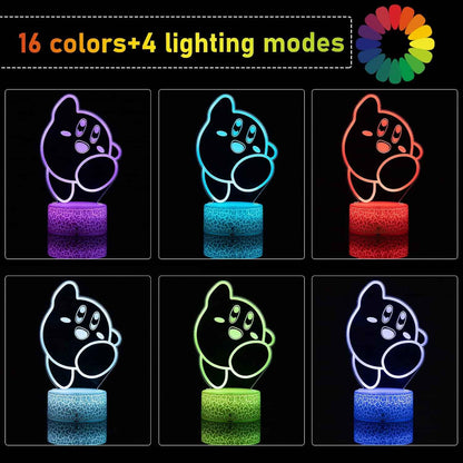 Luminara Optical 3D Lamp – Romantic Valentine's Day Gift for Her, Color-Changing Bedroom Mood Light with Remote