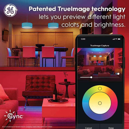 GE Cync Smart LED Strip Light – Living Room Accent Wall Lighting, Cuttable Color Changing Strip for Cozy Home Atmosphere