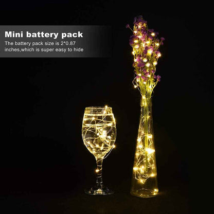Brightown Mini Fairy Lights Battery Operated – 24 Pack Simple LED String Lights for Neutral Interiors and Intentional Living Spaces
