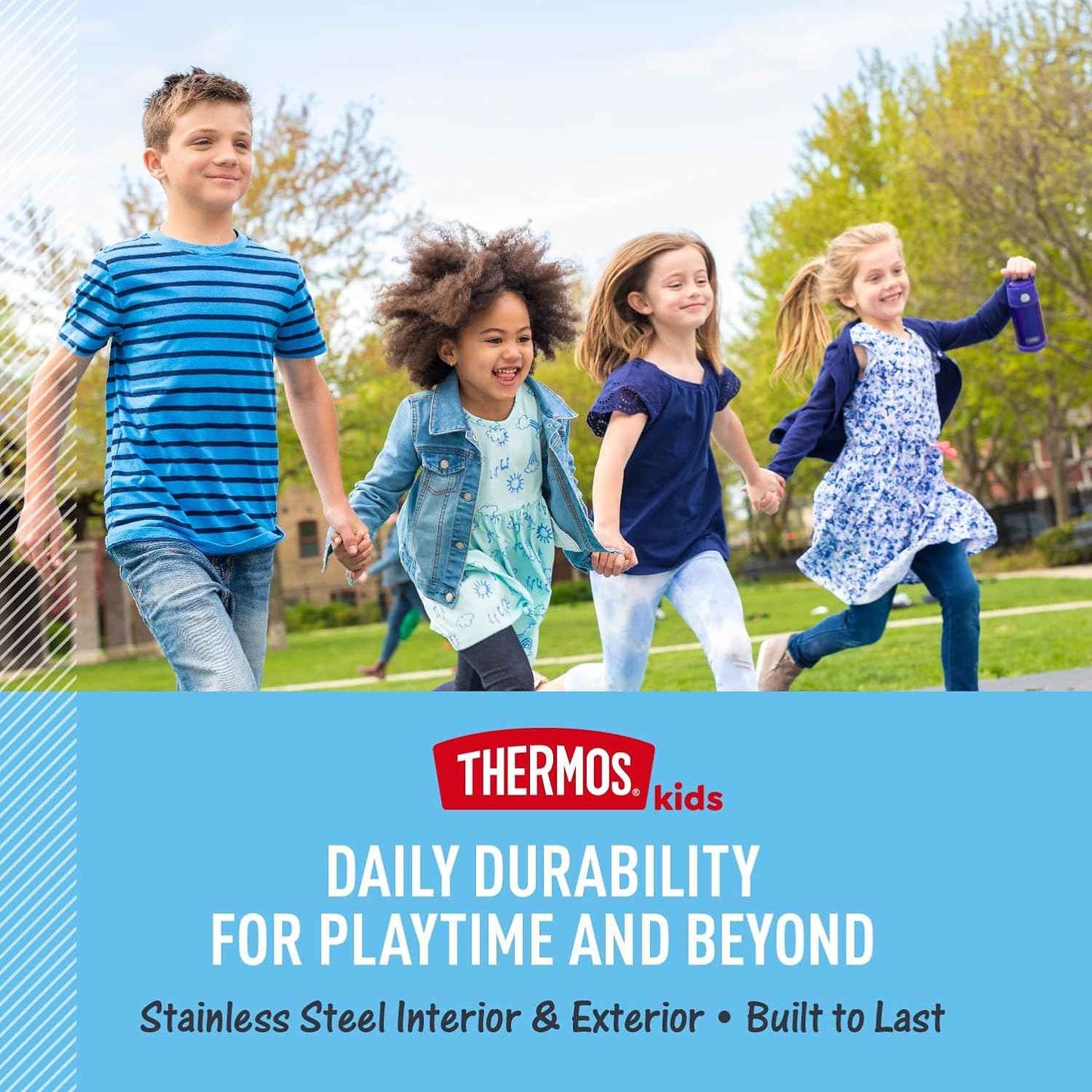 THERMOS FUNTAINER Insulated Kids Bottle – Holiday and Back-to-School Gift for Boys and Girls Ages 5 and Up