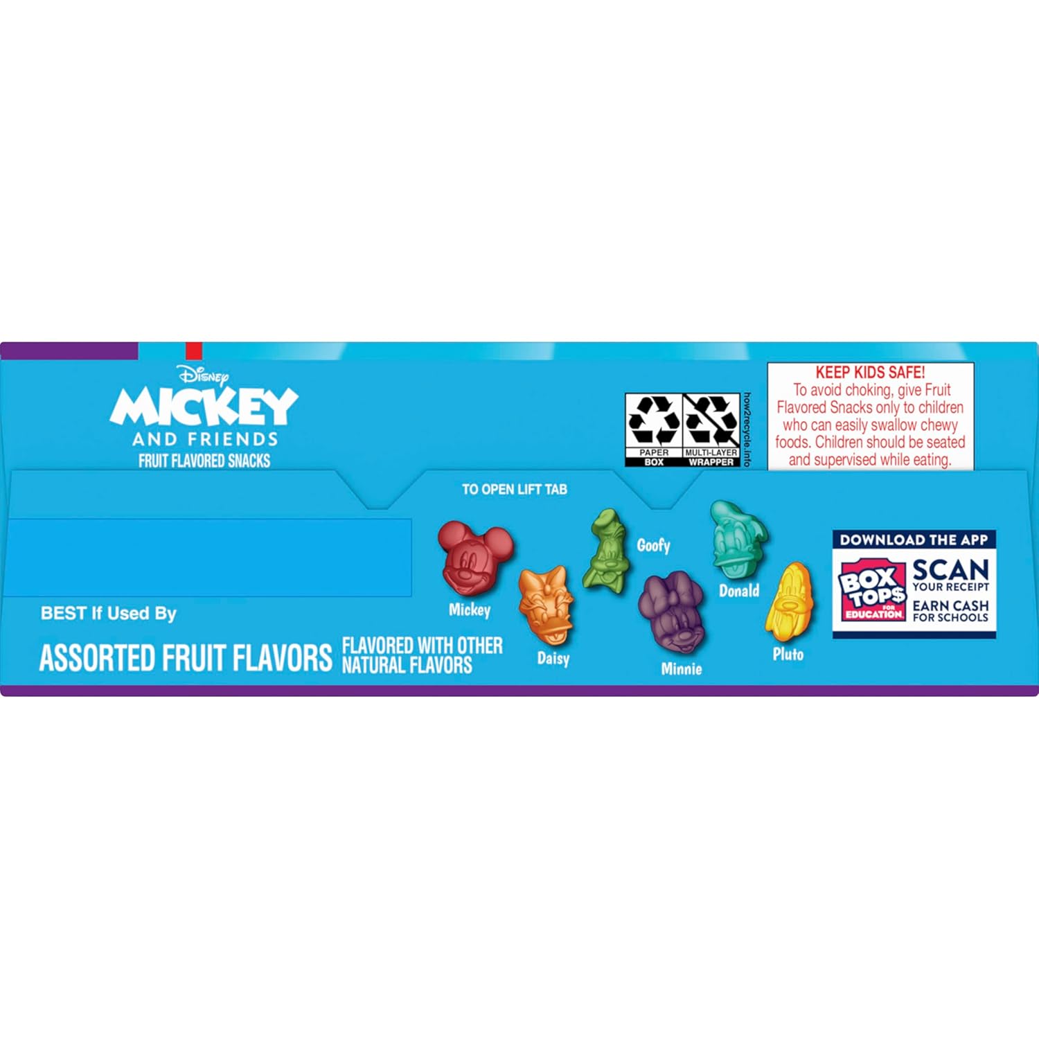 Disney Mickey and Friends Fruit Snacks, 22 Pouch Better for You Kids Treat with Real Fruit Juice and Vitamin C