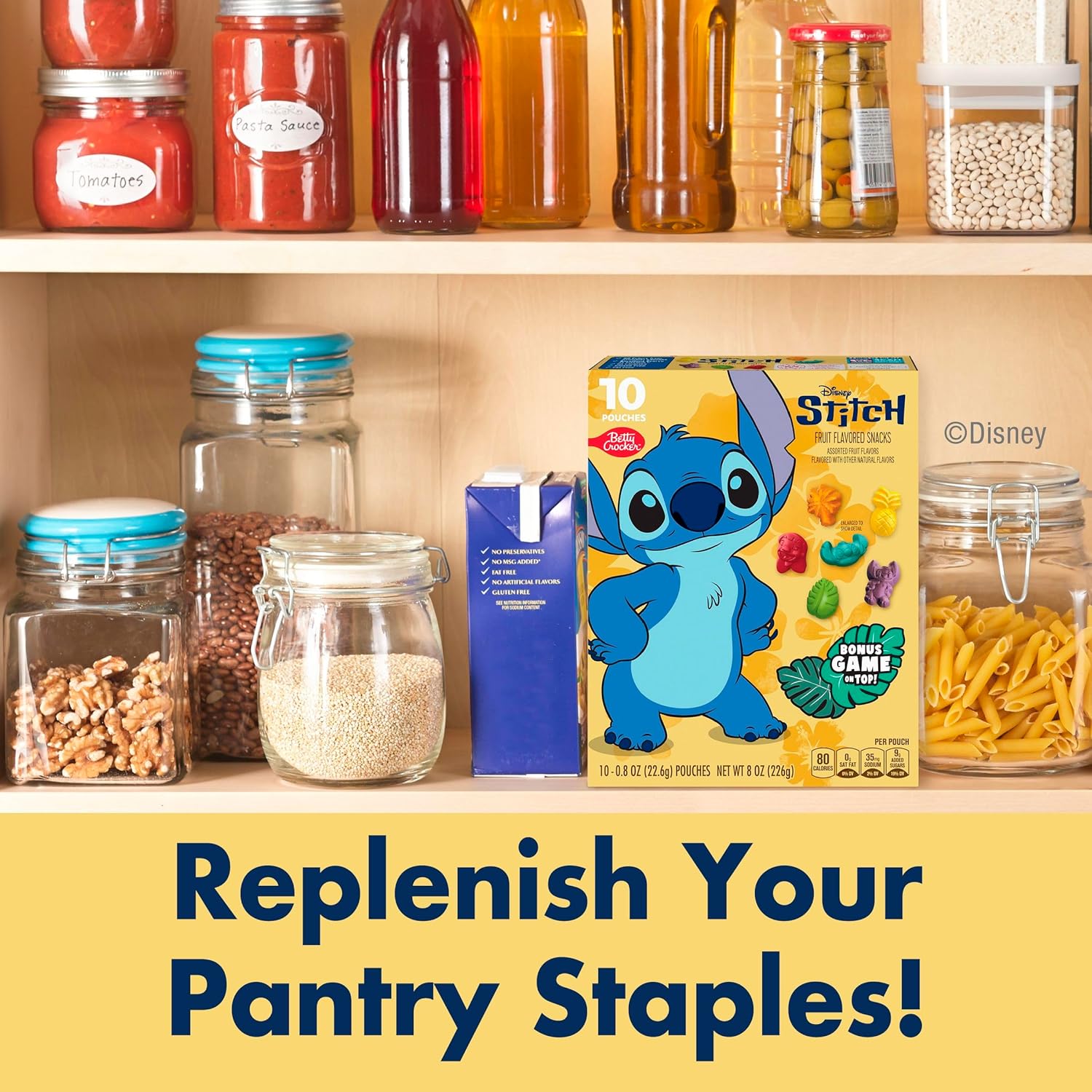Disney Stitch Fruit Flavored Snacks – Vitamin C Snack for Mindful Lunchbox Prepping Moms
