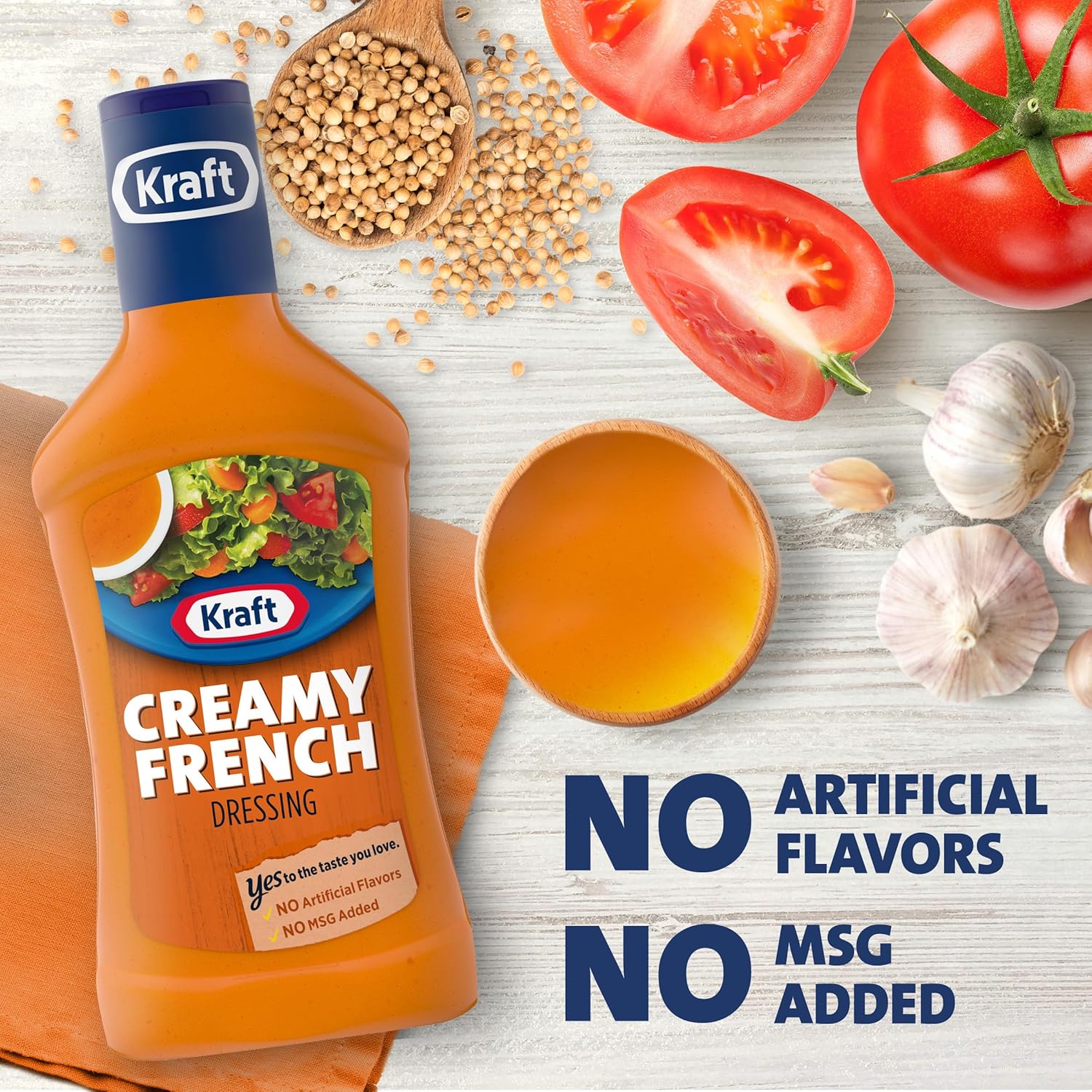distinct orange color and bold flavor designed to complement many foods
